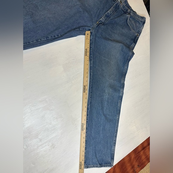 Wrangler 96501DS Jeans Mens 38x32 USA Made Vintage Straight Leg Blue Denim - Picture 4 of 8